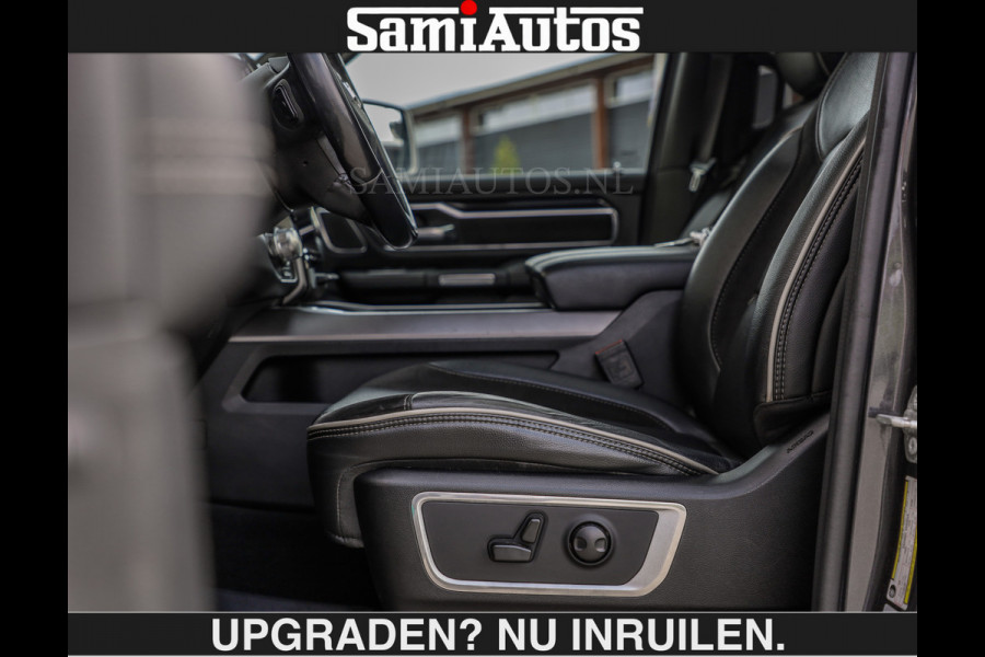 Dodge Ram SPORT 5.7 V8 402PK | €54950,- excl | LUCHTVERING | 2023 | PANODAK | GROOTSCHERM | DC | TOP KLEUR GRANITE | CREW CAB | DUBBELE CABINE | 5 PERSOONS |