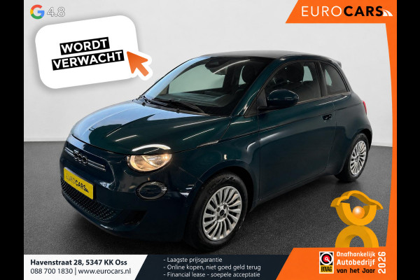 Fiat 500E 42 kWh Navigatie by Apple Carplay Android Auto camera Parkeersensoren rondom Dodehoekdetectie Cruise Control Stoelverwarming Keyless Entry Climate Control
