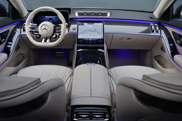 Mercedes-Benz S-Klasse AMG 63 S E Performance | 802pk | Keramisch | Manufaktur | Carbon  | Achterasbesturing | Kuitmassage | Stoelventilatie | Vlakkenverwarming | Burmester | Distronic+ | Entertainment Achter |