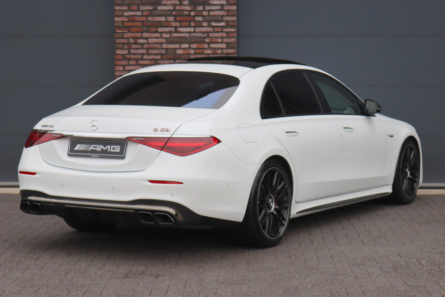 Mercedes-Benz S-Klasse AMG 63 S E Performance | 802pk | Keramisch | Manufaktur | Carbon  | Achterasbesturing | Kuitmassage | Stoelventilatie | Vlakkenverwarming | Burmester | Distronic+ | Entertainment Achter |