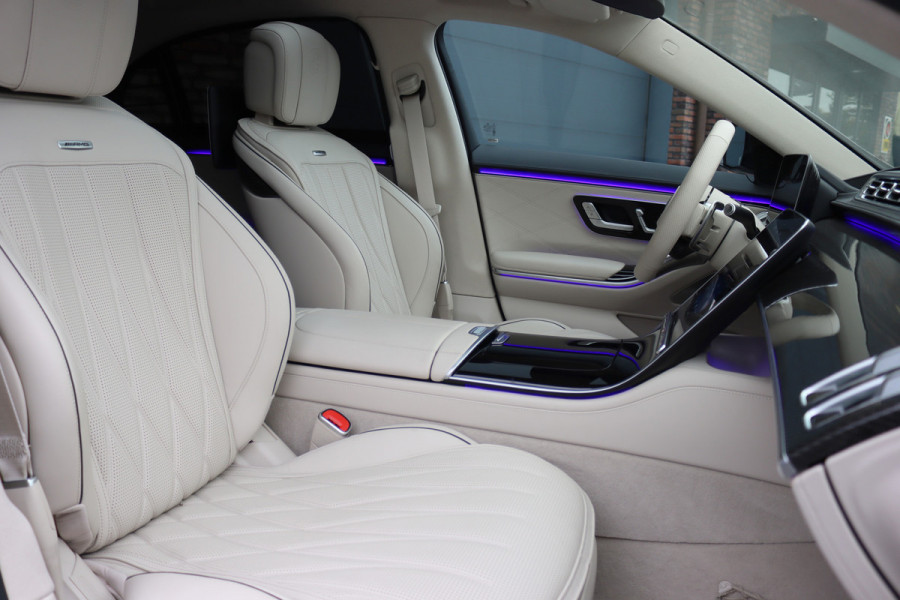 Mercedes-Benz S-Klasse AMG 63 S E Performance | 802pk | Keramisch | Manufaktur | Carbon  | Achterasbesturing | Kuitmassage | Stoelventilatie | Vlakkenverwarming | Burmester | Distronic+ | Entertainment Achter |