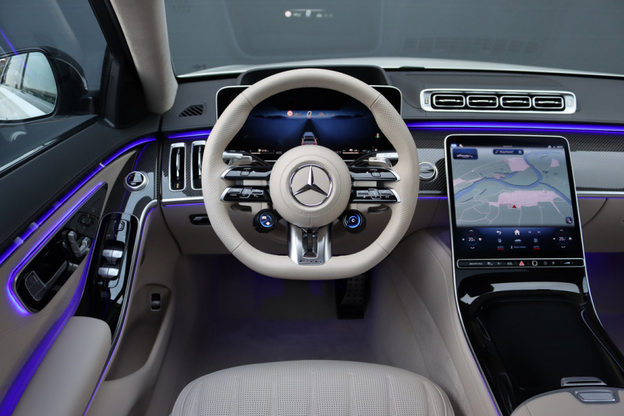 Mercedes-Benz S-Klasse AMG 63 S E Performance | 802pk | Keramisch | Manufaktur | Carbon  | Achterasbesturing | Kuitmassage | Stoelventilatie | Vlakkenverwarming | Burmester | Distronic+ | Entertainment Achter |