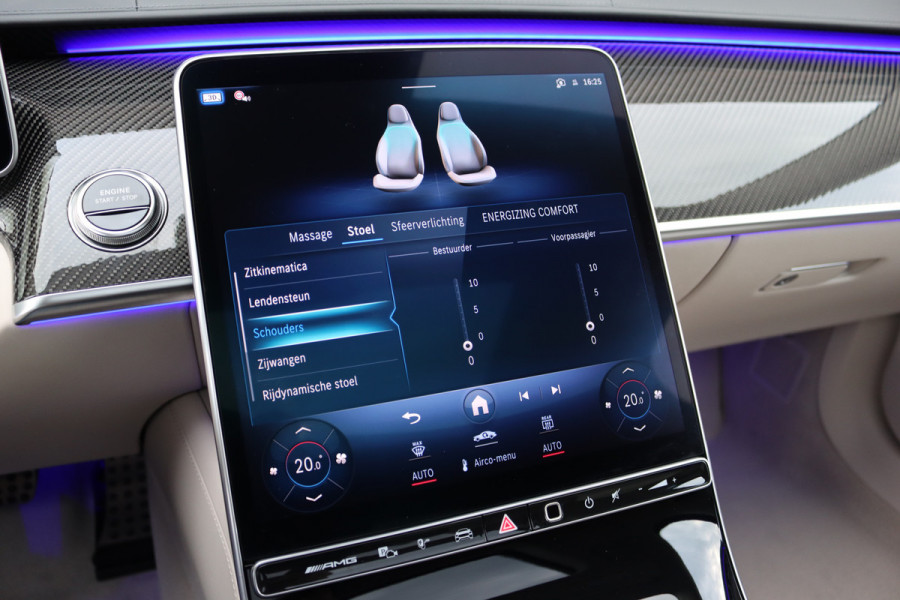 Mercedes-Benz S-Klasse AMG 63 S E Performance | 802pk | Keramisch | Manufaktur | Carbon  | Achterasbesturing | Kuitmassage | Stoelventilatie | Vlakkenverwarming | Burmester | Distronic+ | Entertainment Achter |