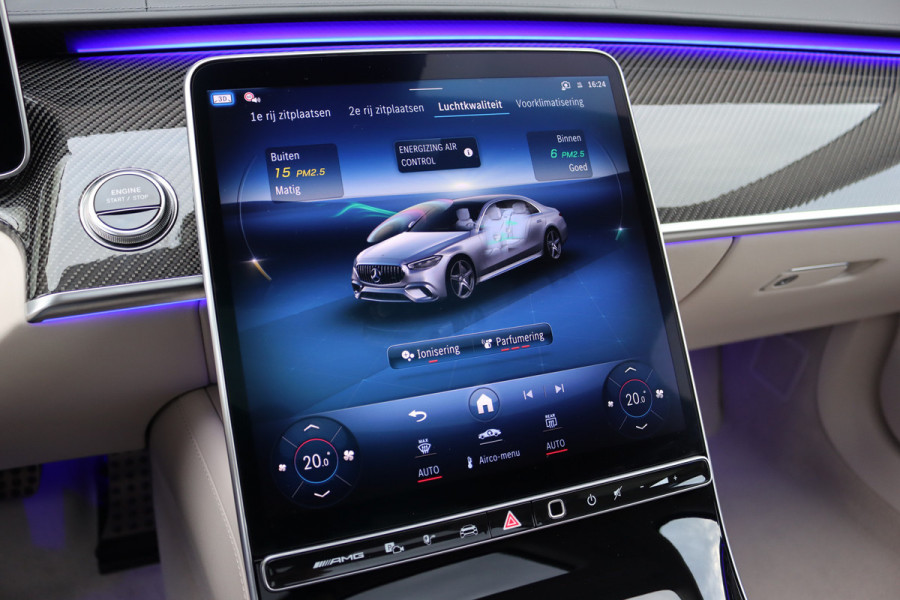 Mercedes-Benz S-Klasse AMG 63 S E Performance | 802pk | Keramisch | Manufaktur | Carbon  | Achterasbesturing | Kuitmassage | Stoelventilatie | Vlakkenverwarming | Burmester | Distronic+ | Entertainment Achter |