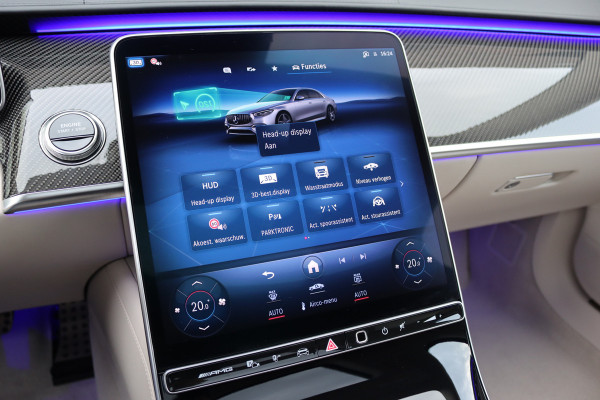 Mercedes-Benz S-Klasse AMG 63 S E Performance | 802pk | Keramisch | Manufaktur | Carbon  | Achterasbesturing | Kuitmassage | Stoelventilatie | Vlakkenverwarming | Burmester | Distronic+ | Entertainment Achter |
