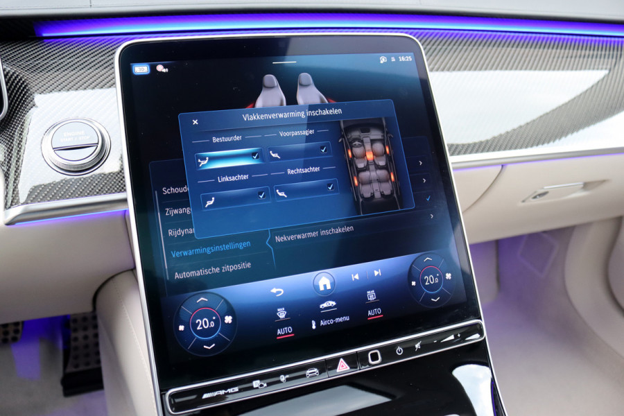 Mercedes-Benz S-Klasse AMG 63 S E Performance | 802pk | Keramisch | Manufaktur | Carbon  | Achterasbesturing | Kuitmassage | Stoelventilatie | Vlakkenverwarming | Burmester | Distronic+ | Entertainment Achter |