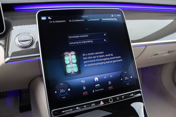 Mercedes-Benz S-Klasse AMG 63 S E Performance | 802pk | Keramisch | Manufaktur | Carbon  | Achterasbesturing | Kuitmassage | Stoelventilatie | Vlakkenverwarming | Burmester | Distronic+ | Entertainment Achter |