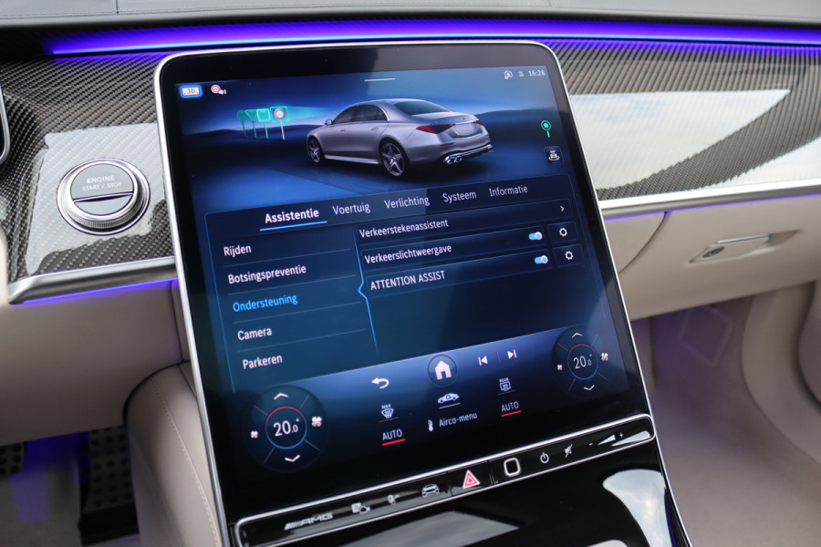 Mercedes-Benz S-Klasse AMG 63 S E Performance | 802pk | Keramisch | Manufaktur | Carbon  | Achterasbesturing | Kuitmassage | Stoelventilatie | Vlakkenverwarming | Burmester | Distronic+ | Entertainment Achter |
