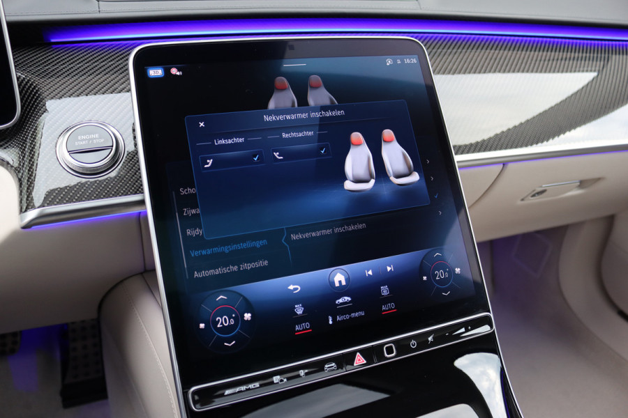 Mercedes-Benz S-Klasse AMG 63 S E Performance | 802pk | Keramisch | Manufaktur | Carbon  | Achterasbesturing | Kuitmassage | Stoelventilatie | Vlakkenverwarming | Burmester | Distronic+ | Entertainment Achter |