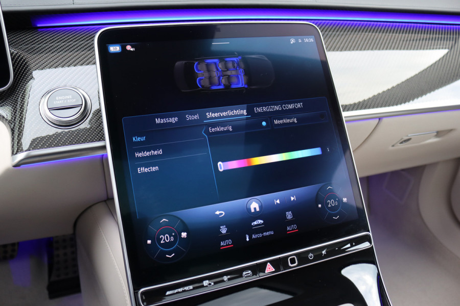 Mercedes-Benz S-Klasse AMG 63 S E Performance | 802pk | Keramisch | Manufaktur | Carbon  | Achterasbesturing | Kuitmassage | Stoelventilatie | Vlakkenverwarming | Burmester | Distronic+ | Entertainment Achter |