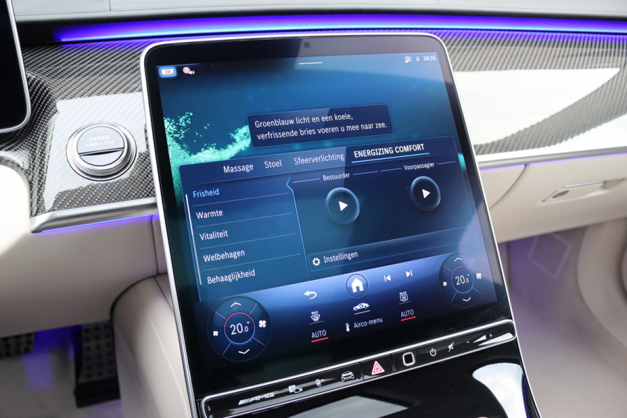 Mercedes-Benz S-Klasse AMG 63 S E Performance | 802pk | Keramisch | Manufaktur | Carbon  | Achterasbesturing | Kuitmassage | Stoelventilatie | Vlakkenverwarming | Burmester | Distronic+ | Entertainment Achter |