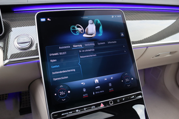 Mercedes-Benz S-Klasse AMG 63 S E Performance | 802pk | Keramisch | Manufaktur | Carbon  | Achterasbesturing | Kuitmassage | Stoelventilatie | Vlakkenverwarming | Burmester | Distronic+ | Entertainment Achter |