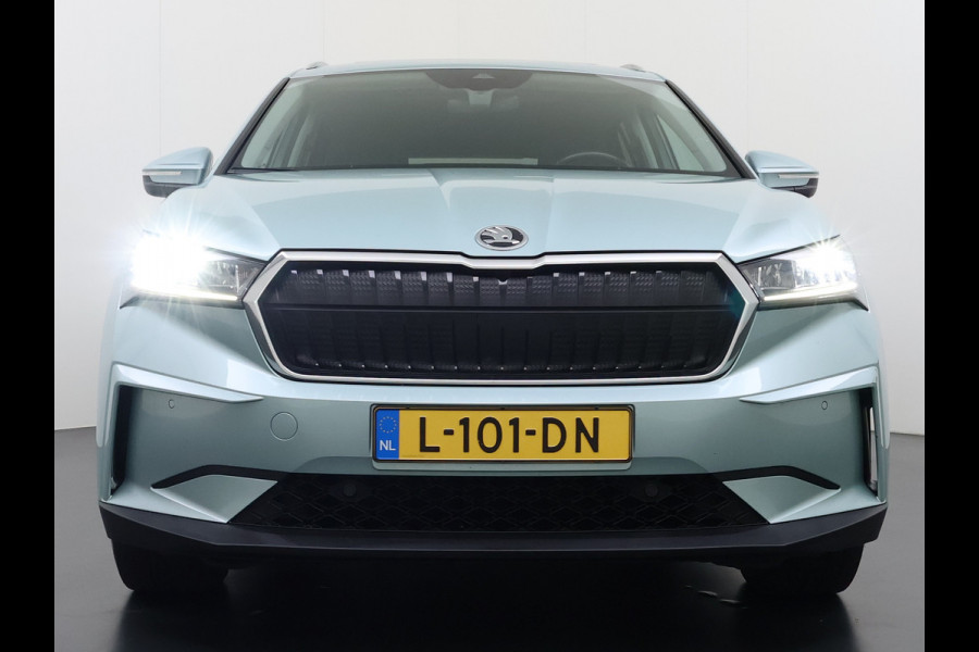 Škoda ENYAQ iV 80 204PK SOH 90% Leder Panoramadak 21" Lmv Stuurverwarming Camera Keyless entry Apple Carplay Android Auto Ecc Pdc P-Assist Cruise Control Draadloze telefoonlader Privacy Glas 1e Eigenaar Dealeronderhouden Origineel Nederlandse Auto