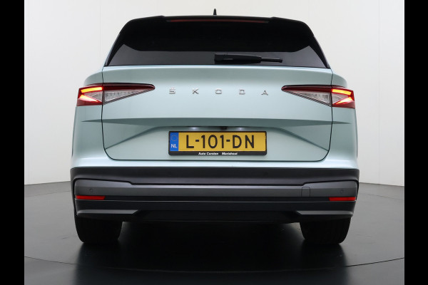 Škoda ENYAQ iV 80 204PK SOH 90% Leder Panoramadak 21" Lmv Stuurverwarming Camera Keyless entry Apple Carplay Android Auto Ecc Pdc P-Assist Cruise Control Draadloze telefoonlader Privacy Glas 1e Eigenaar Dealeronderhouden Origineel Nederlandse Auto