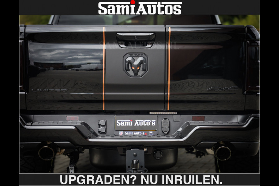 Dodge Ram LIMITED SPORT H.O 540 PK | €84950,- excl | Massage + Full Option | De Meest Luxe en Volle Pick-Up in zijn Klasse | Comfortabele Dubbele Cabine met Royale 5 Zitplaatsen | BPM vrij | Nu Leverbaar uit Voorraad | Voorraad Nr 2355 - 5149 | De specialist in Amerikaanse pick‑ups in Nederland en Europa.