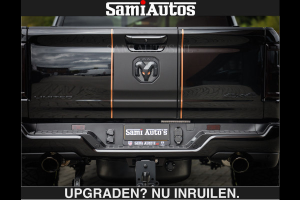 Dodge Ram LIMITED SPORT H.O 540 PK | €84950,- excl | Massage + Full Option | De Meest Luxe en Volle Pick-Up in zijn Klasse | Comfortabele Dubbele Cabine met Royale 5 Zitplaatsen | BPM vrij | Nu Leverbaar uit Voorraad | Voorraad Nr 2355 - 5149 | De specialist in Amerikaanse pick‑ups in Nederland en Europa.