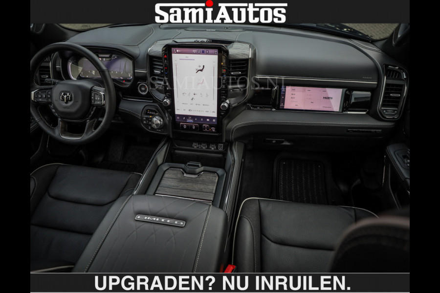 Dodge Ram LIMITED SPORT H.O 540 PK | €84950,- excl | Massage + Full Option | De Meest Luxe en Volle Pick-Up in zijn Klasse | Comfortabele Dubbele Cabine met Royale 5 Zitplaatsen | BPM vrij | Nu Leverbaar uit Voorraad | Voorraad Nr 2355 - 5149 | De specialist in Amerikaanse pick‑ups in Nederland en Europa.