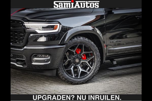 Dodge Ram LIMITED 5.7 V8 HEMI | €79950,- excl excl | MAXIMAAL UITGERUST | DUBBELE CABINE | 5 PERSOONS | DC | Allernieuwste Limited uitvoering – volledig uitgerust met alle opties, inclusief MWK en normale laadbak Voorraad nr 3806