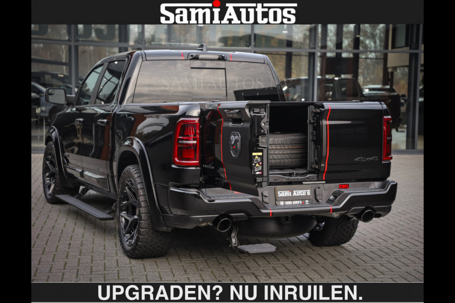 Dodge Ram LIMITED 5.7 V8 HEMI | €79950,- excl excl | MAXIMAAL UITGERUST | DUBBELE CABINE | 5 PERSOONS | DC | Allernieuwste Limited uitvoering – volledig uitgerust met alle opties, inclusief MWK en normale laadbak Voorraad nr 3806