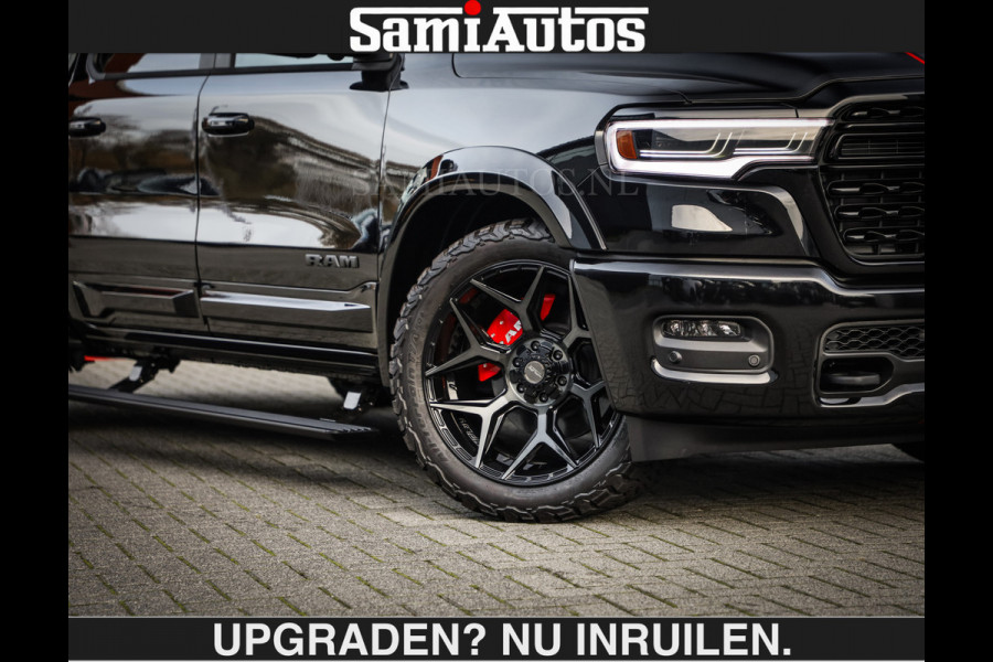 Dodge Ram LIMITED 5.7 V8 HEMI | €79950,- excl excl | MAXIMAAL UITGERUST | DUBBELE CABINE | 5 PERSOONS | DC | Allernieuwste Limited uitvoering – volledig uitgerust met alle opties, inclusief MWK en normale laadbak Voorraad nr 3806