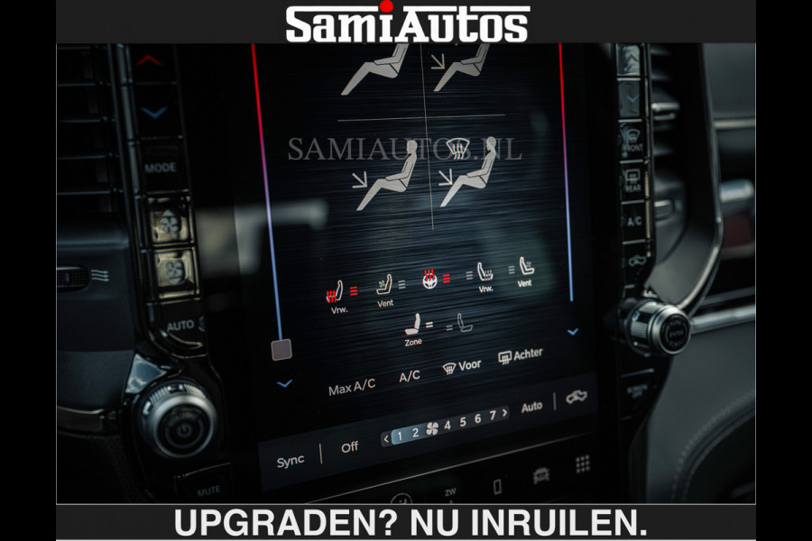 Dodge Ram LIMITED 5.7 V8 HEMI | €79950,- excl excl | MAXIMAAL UITGERUST | DUBBELE CABINE | 5 PERSOONS | DC | Allernieuwste Limited uitvoering – volledig uitgerust met alle opties, inclusief MWK en normale laadbak Voorraad nr 3806