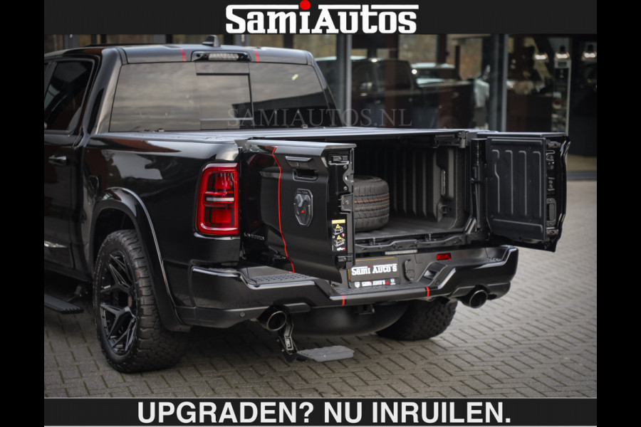 Dodge Ram LIMITED 5.7 V8 HEMI | €79950,- excl excl | MAXIMAAL UITGERUST | DUBBELE CABINE | 5 PERSOONS | DC | Allernieuwste Limited uitvoering – volledig uitgerust met alle opties, inclusief MWK en normale laadbak Voorraad nr 3806