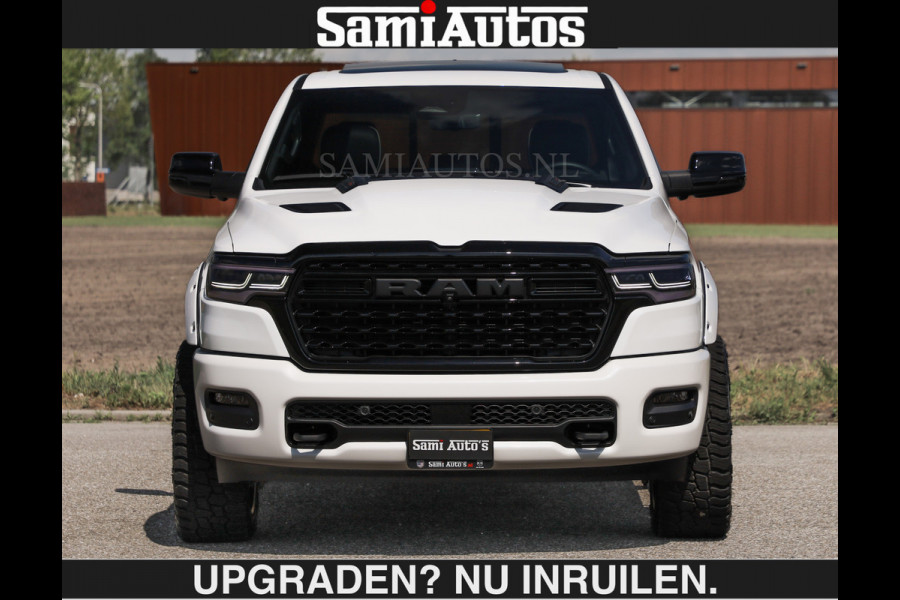 Dodge Ram Limited 540 PK €84950,- excl | De Meest Luxe en Volle Pick-Up in zijn Klasse | Massage + Full Option | Comfortabele Dubbele Cabine met Royale 5 Zitplaatsen | BPM vrij | Nu Leverbaar uit Voorraad | Voorraad Nr 2351 - 7478 | De specialist in Amerikaanse pick‑ups in Nederland en Europa.