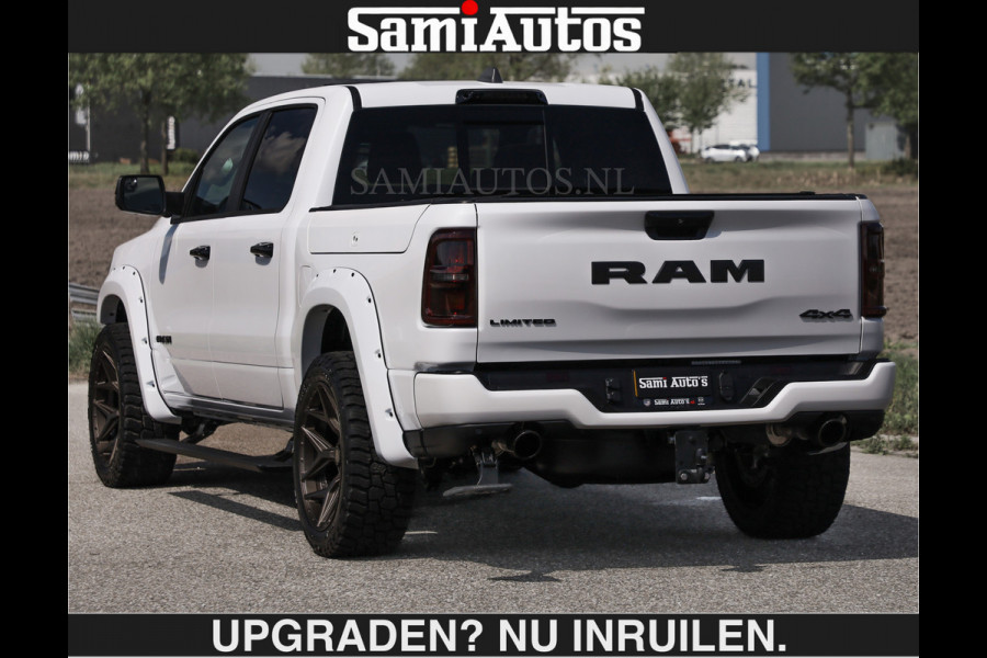 Dodge Ram Limited 540 PK €84950,- excl | De Meest Luxe en Volle Pick-Up in zijn Klasse | Massage + Full Option | Comfortabele Dubbele Cabine met Royale 5 Zitplaatsen | BPM vrij | Nu Leverbaar uit Voorraad | Voorraad Nr 2351 - 7478 | De specialist in Amerikaanse pick‑ups in Nederland en Europa.