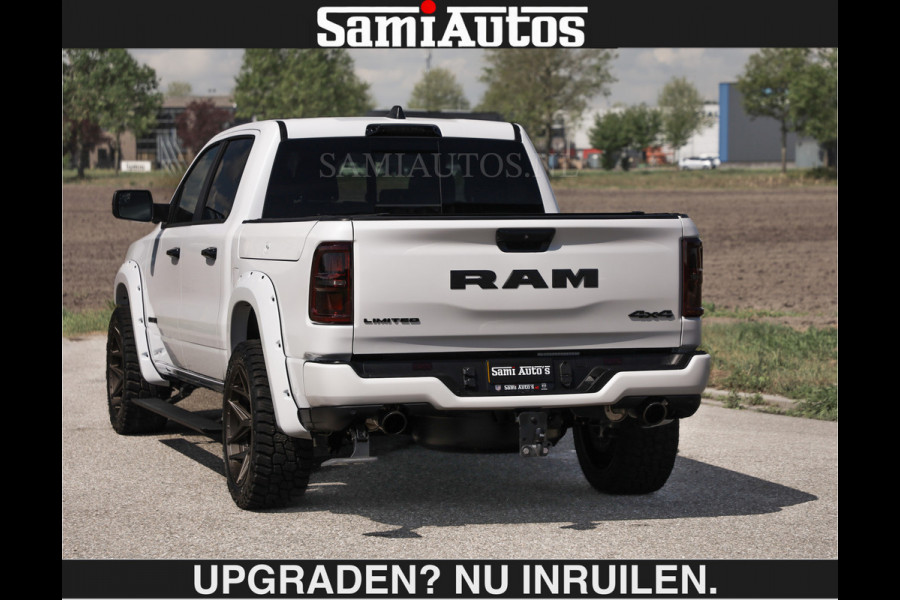 Dodge Ram Limited 540 PK €84950,- excl | De Meest Luxe en Volle Pick-Up in zijn Klasse | Massage + Full Option | Comfortabele Dubbele Cabine met Royale 5 Zitplaatsen | BPM vrij | Nu Leverbaar uit Voorraad | Voorraad Nr 2351 - 7478 | De specialist in Amerikaanse pick‑ups in Nederland en Europa.