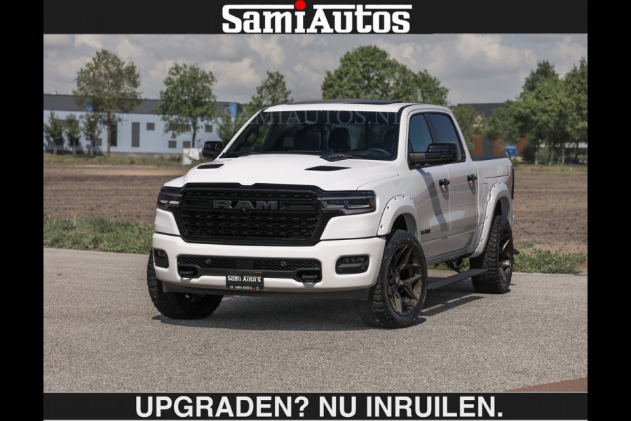 Dodge Ram Limited 540 PK €84950,- excl | De Meest Luxe en Volle Pick-Up in zijn Klasse | Massage + Full Option | Comfortabele Dubbele Cabine met Royale 5 Zitplaatsen | BPM vrij | Nu Leverbaar uit Voorraad | Voorraad Nr 2351 - 7478 | De specialist in Amerikaanse pick‑ups in Nederland en Europa.