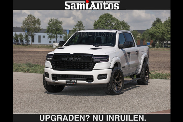 Dodge Ram Limited 540 PK €84950,- excl | De Meest Luxe en Volle Pick-Up in zijn Klasse | Massage + Full Option | Comfortabele Dubbele Cabine met Royale 5 Zitplaatsen | BPM vrij | Nu Leverbaar uit Voorraad | Voorraad Nr 2351 - 7478 | De specialist in Amerikaanse pick‑ups in Nederland en Europa.