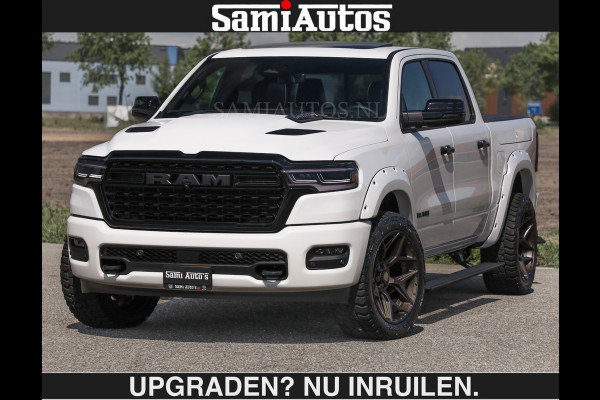 Dodge Ram Limited 540 PK €84950,- excl | De Meest Luxe en Volle Pick-Up in zijn Klasse | Massage + Full Option | Comfortabele Dubbele Cabine met Royale 5 Zitplaatsen | BPM vrij | Nu Leverbaar uit Voorraad | Voorraad Nr 2351 - 7478 | De specialist in Amerikaanse pick‑ups in Nederland en Europa.