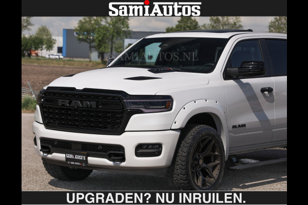 Dodge Ram Limited 540 PK €84950,- excl | De Meest Luxe en Volle Pick-Up in zijn Klasse | Massage + Full Option | Comfortabele Dubbele Cabine met Royale 5 Zitplaatsen | BPM vrij | Nu Leverbaar uit Voorraad | Voorraad Nr 2351 - 7478 | De specialist in Amerikaanse pick‑ups in Nederland en Europa.