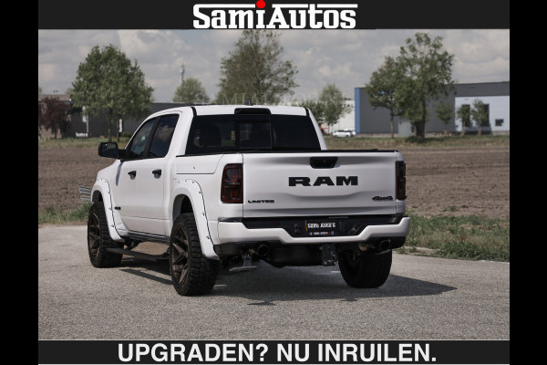 Dodge Ram Limited 540 PK €84950,- excl | De Meest Luxe en Volle Pick-Up in zijn Klasse | Massage + Full Option | Comfortabele Dubbele Cabine met Royale 5 Zitplaatsen | BPM vrij | Nu Leverbaar uit Voorraad | Voorraad Nr 2351 - 7478 | De specialist in Amerikaanse pick‑ups in Nederland en Europa.