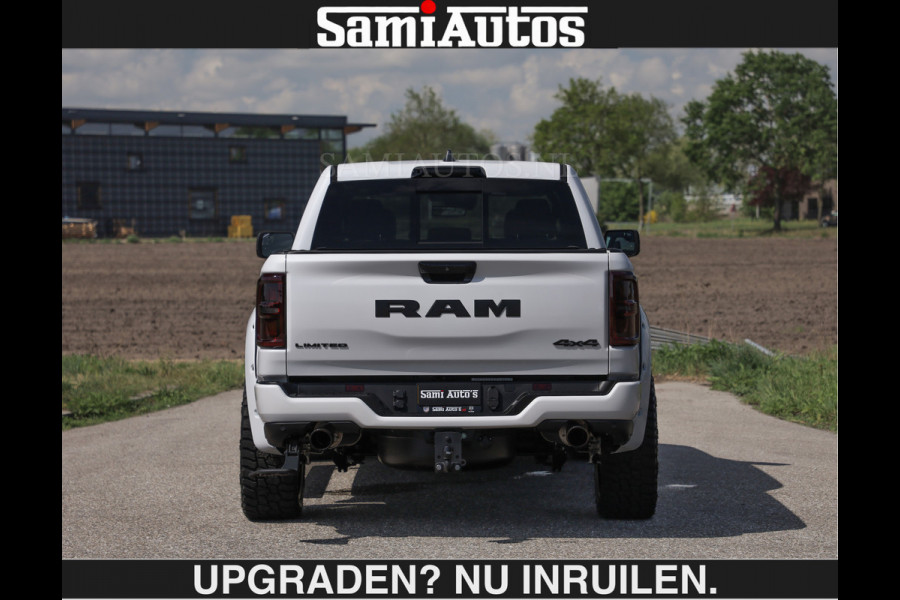 Dodge Ram Limited 540 PK €84950,- excl | De Meest Luxe en Volle Pick-Up in zijn Klasse | Massage + Full Option | Comfortabele Dubbele Cabine met Royale 5 Zitplaatsen | BPM vrij | Nu Leverbaar uit Voorraad | Voorraad Nr 2351 - 7478 | De specialist in Amerikaanse pick‑ups in Nederland en Europa.