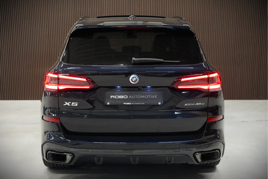 BMW X5 xDrive45e High Executive M Sport | Panoramadak | Head-Up Display | Harman Kardon | Camera | Stoelverwarming | Softclose | Memory Seat | Luchtvering | Laser | Adaptive Cruise Control | Trekhaak | Achterbank Verwarmd | App