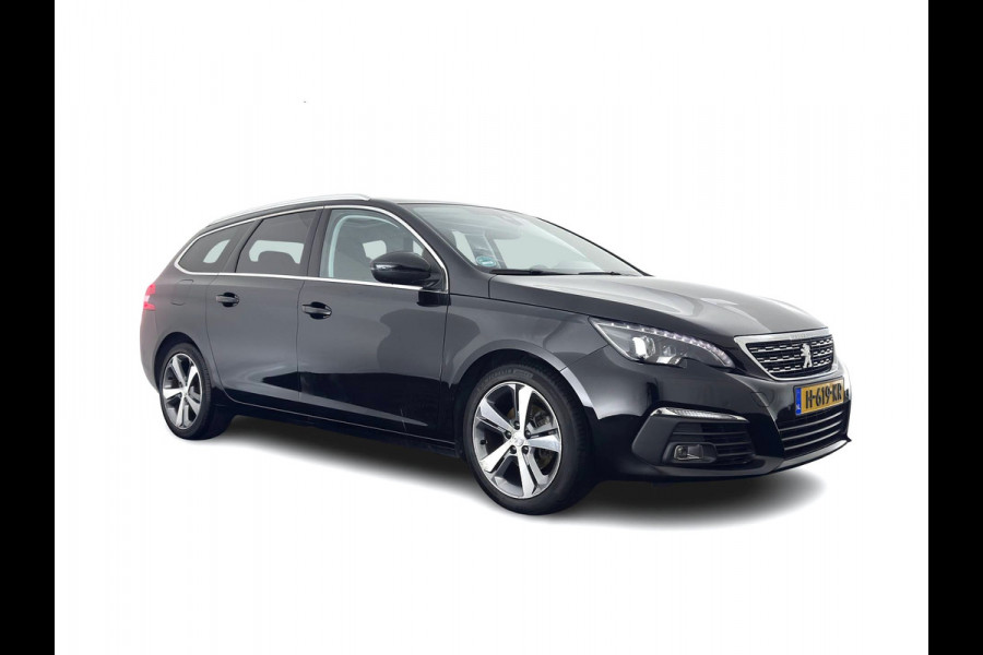 Peugeot 308 SW 1.5 BlueHDi Blue Lease Premium (INCL.BTW) *PANO | LEATHER-MICROFIBRE | FULL-LED | DENON-AUDIO | BLIND-SPOT | SPORT-SEATS | NAVI-FULLMAP | KEYLESS | DAB | LANE-ASSIST | CAMERA | ECC | CARPLAY | PDC | 17''ALU*