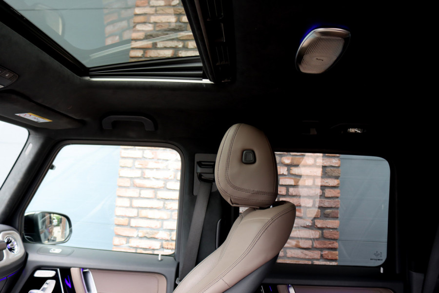 Mercedes-Benz G-Klasse 580 AMG Line 116 kWh | Schuifdak | Techniekpakket | Distronic | Burmester | Nappa Leder | Verwarmd Stuurwiel | Surround Camera | Augmented Reality | Keyless Go |