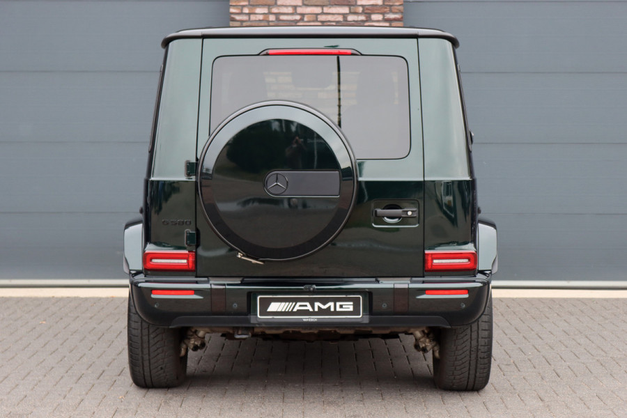 Mercedes-Benz G-Klasse 580 AMG Line 116 kWh | Schuifdak | Techniekpakket | Distronic | Burmester | Nappa Leder | Verwarmd Stuurwiel | Surround Camera | Augmented Reality | Keyless Go |