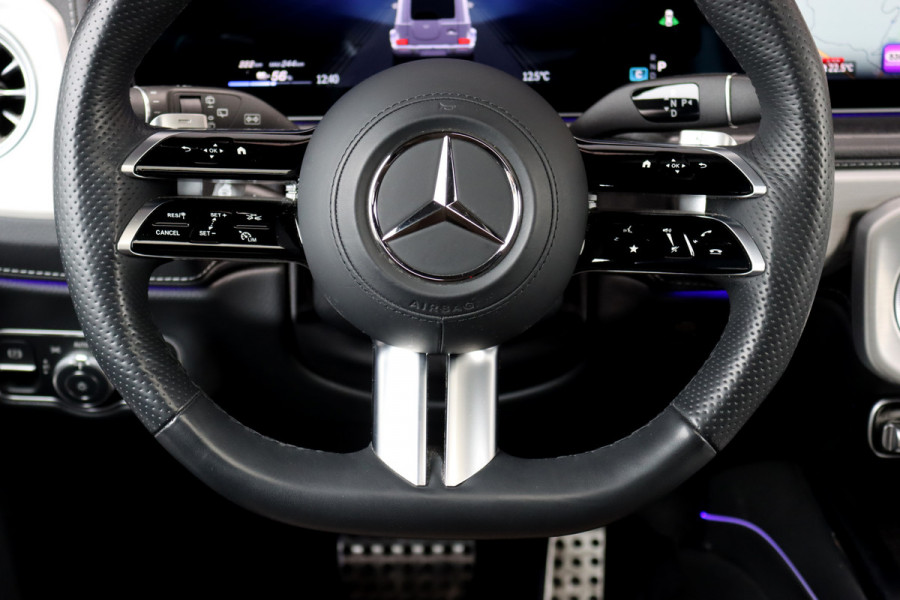 Mercedes-Benz G-Klasse 580 AMG Line 116 kWh | Schuifdak | Techniekpakket | Distronic | Burmester | Nappa Leder | Verwarmd Stuurwiel | Surround Camera | Augmented Reality | Keyless Go |
