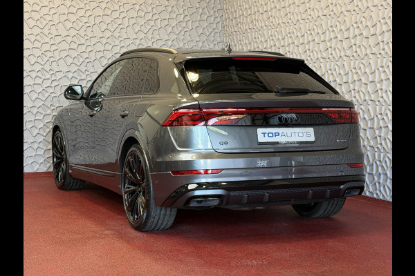 Audi Q8 60 TFSI E COMPETITION PLUS LUCHTVERING SOFT.CLOSE 23''LMV B&O ACHTERAS.BST VALCONA LEER TREKHAAK HEADUP CARBON.INT MATRIX/LASER NIEUWE ONGEBRUIKTE AUTO