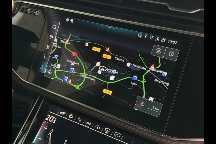Audi Q8 60 TFSI E COMPETITION PLUS LUCHTVERING SOFT.CLOSE 23''LMV B&O ACHTERAS.BST VALCONA LEER TREKHAAK HEADUP CARBON.INT MATRIX/LASER NIEUWE ONGEBRUIKTE AUTO
