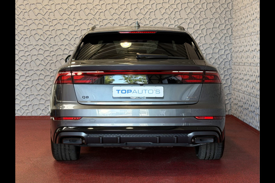 Audi Q8 60 TFSI E COMPETITION PLUS LUCHTVERING SOFT.CLOSE 23''LMV B&O ACHTERAS.BST VALCONA LEER TREKHAAK HEADUP CARBON.INT MATRIX/LASER NIEUWE ONGEBRUIKTE AUTO