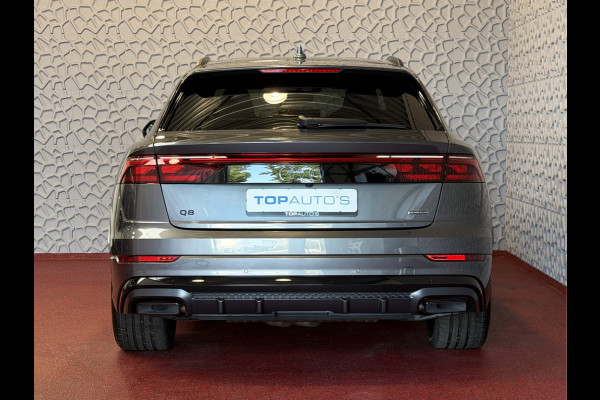 Audi Q8 60 TFSI E COMPETITION PLUS LUCHTVERING SOFT.CLOSE 23''LMV B&O ACHTERAS.BST VALCONA LEER TREKHAAK HEADUP CARBON.INT MATRIX/LASER NIEUWE ONGEBRUIKTE AUTO