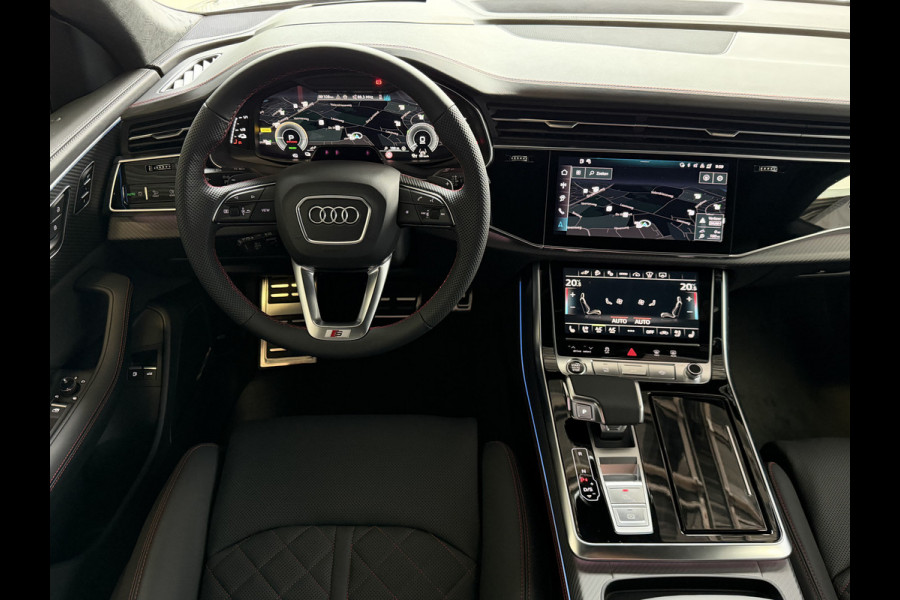 Audi Q8 60 TFSI E COMPETITION PLUS LUCHTVERING SOFT.CLOSE 23''LMV B&O ACHTERAS.BST VALCONA LEER TREKHAAK HEADUP CARBON.INT MATRIX/LASER NIEUWE ONGEBRUIKTE AUTO