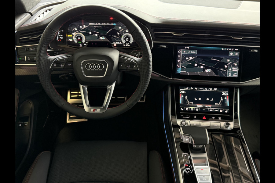 Audi Q8 60 TFSI E COMPETITION PLUS LUCHTVERING SOFT.CLOSE 23''LMV B&O ACHTERAS.BST VALCONA LEER TREKHAAK HEADUP CARBON.INT MATRIX/LASER NIEUWE ONGEBRUIKTE AUTO