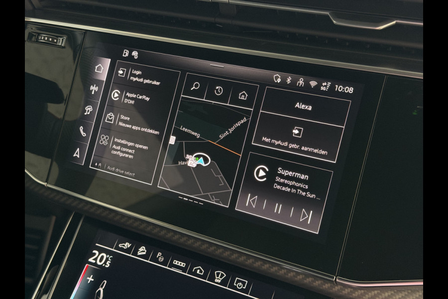 Audi Q8 60 TFSI E COMPETITION PLUS LUCHTVERING SOFT.CLOSE 23''LMV B&O ACHTERAS.BST VALCONA LEER TREKHAAK HEADUP CARBON.INT MATRIX/LASER NIEUWE ONGEBRUIKTE AUTO