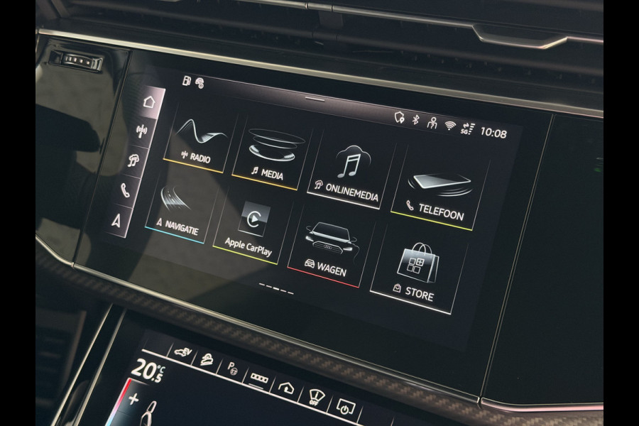 Audi Q8 60 TFSI E COMPETITION PLUS LUCHTVERING SOFT.CLOSE 23''LMV B&O ACHTERAS.BST VALCONA LEER TREKHAAK HEADUP CARBON.INT MATRIX/LASER NIEUWE ONGEBRUIKTE AUTO