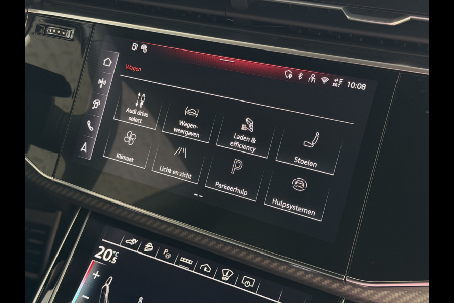 Audi Q8 60 TFSI E COMPETITION PLUS LUCHTVERING SOFT.CLOSE 23''LMV B&O ACHTERAS.BST VALCONA LEER TREKHAAK HEADUP CARBON.INT MATRIX/LASER NIEUWE ONGEBRUIKTE AUTO