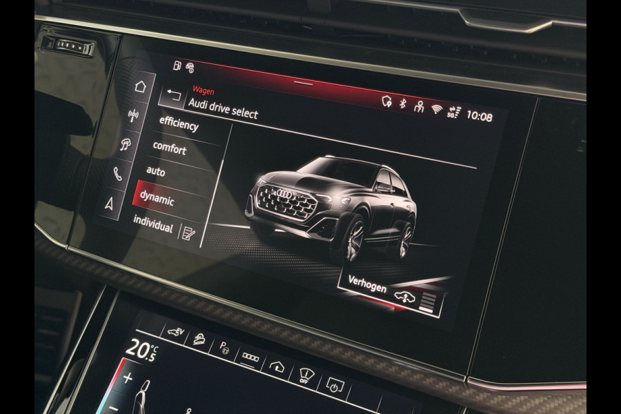 Audi Q8 60 TFSI E COMPETITION PLUS LUCHTVERING SOFT.CLOSE 23''LMV B&O ACHTERAS.BST VALCONA LEER TREKHAAK HEADUP CARBON.INT MATRIX/LASER NIEUWE ONGEBRUIKTE AUTO